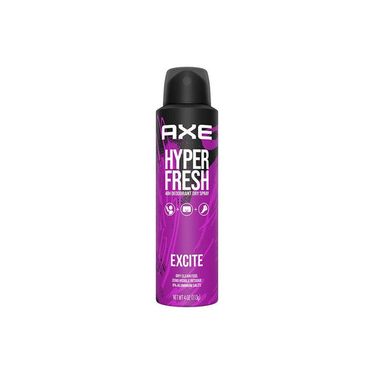 Axe Hyper Fresh 48H Deodorant Dry Spray Excite 113G