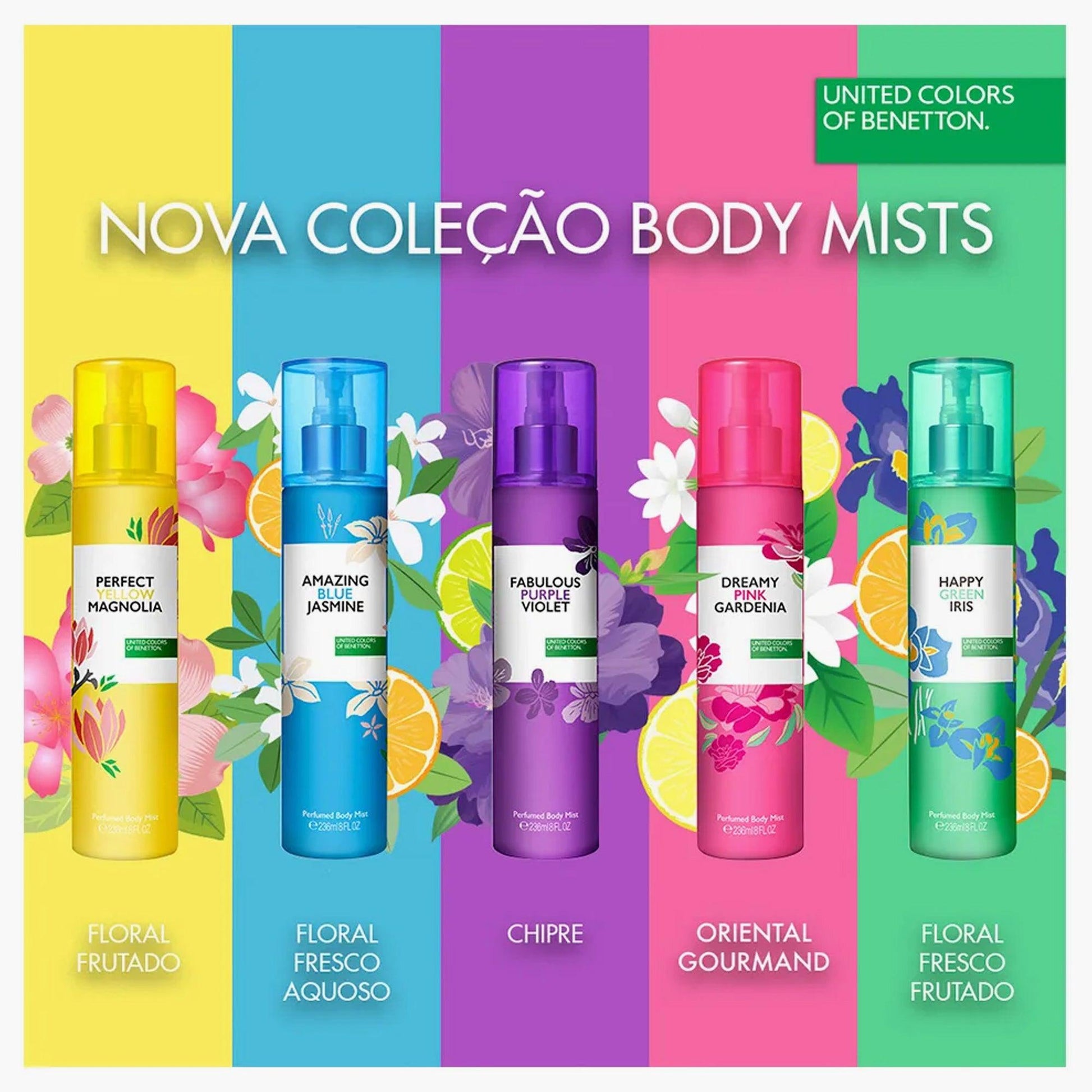 Banner of 5 Benetton Perfumed Body Mist For Women