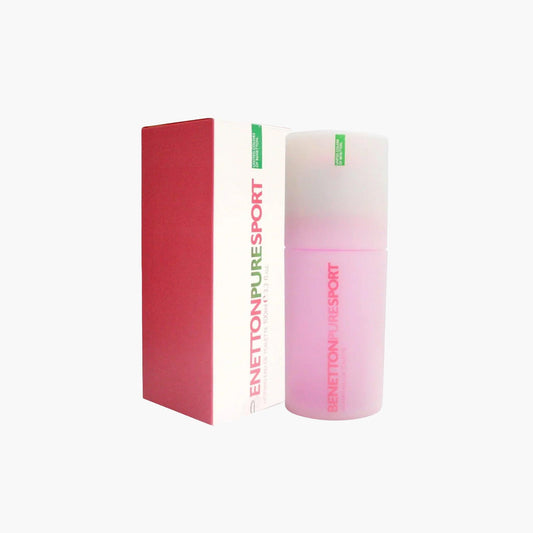 Benetton Pure Sport Eau de Toilette For Woman 100ml Bottle and Box