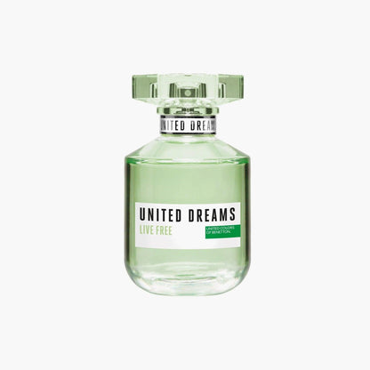 Benetton United Dreams Live Free Eau de Toilette 80ml Bottle