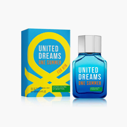 Benetton United Dreams One Summer For Him Blue Eau de Toilette 100ml Bottle and Box