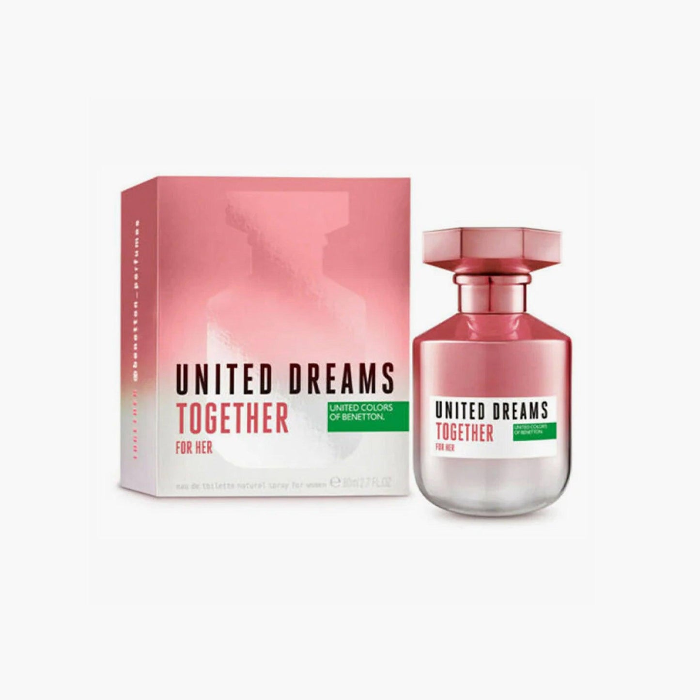 Benetton United Dreams Together For Her Eau de Toilette 80ml Bottle and Box