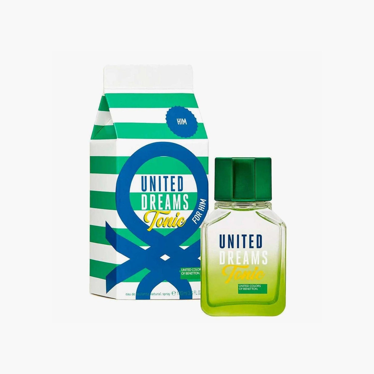Benetton United Dreams Tonic For Him Eau De Toilette 100ml Bottle and Box