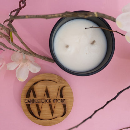 Candle Wick Store Berlin Candle with Cherry Melody Scent Side View