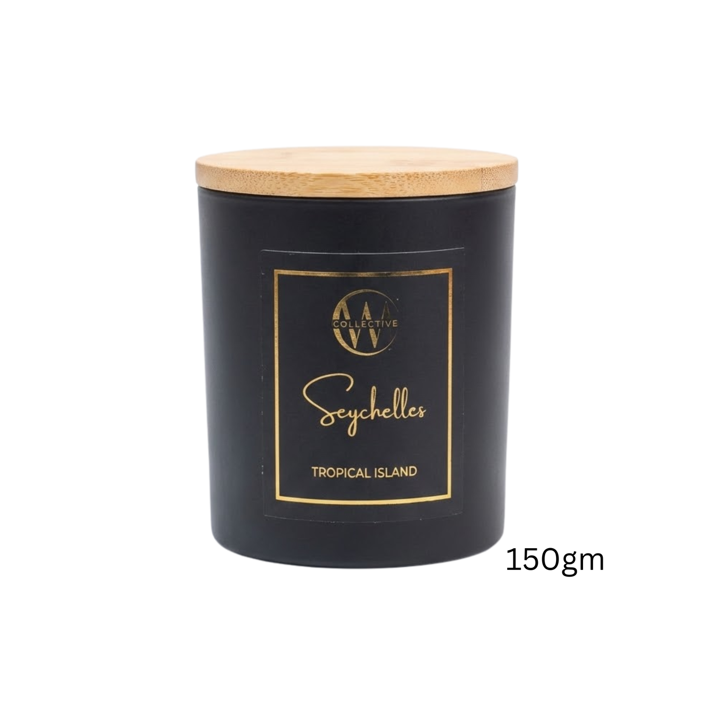 Candle Wick Store Seychelles Candle with Tropical Island Scent Close-Up View