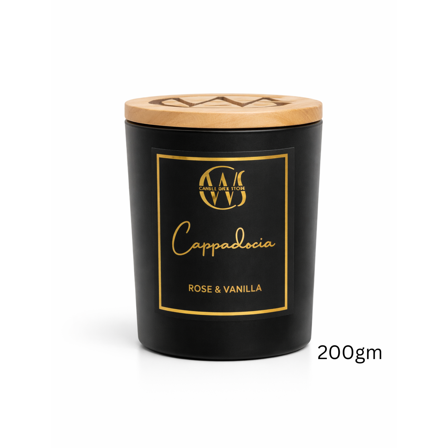 Candle Wick Store Cappadocia Candle with Rose and Vanilla Scent Close-Up View