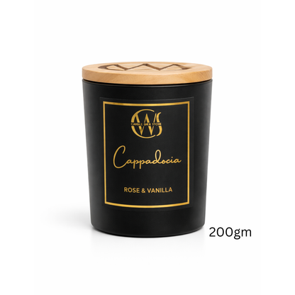 Candle Wick Store Cappadocia Candle with Rose and Vanilla Scent Close-Up View