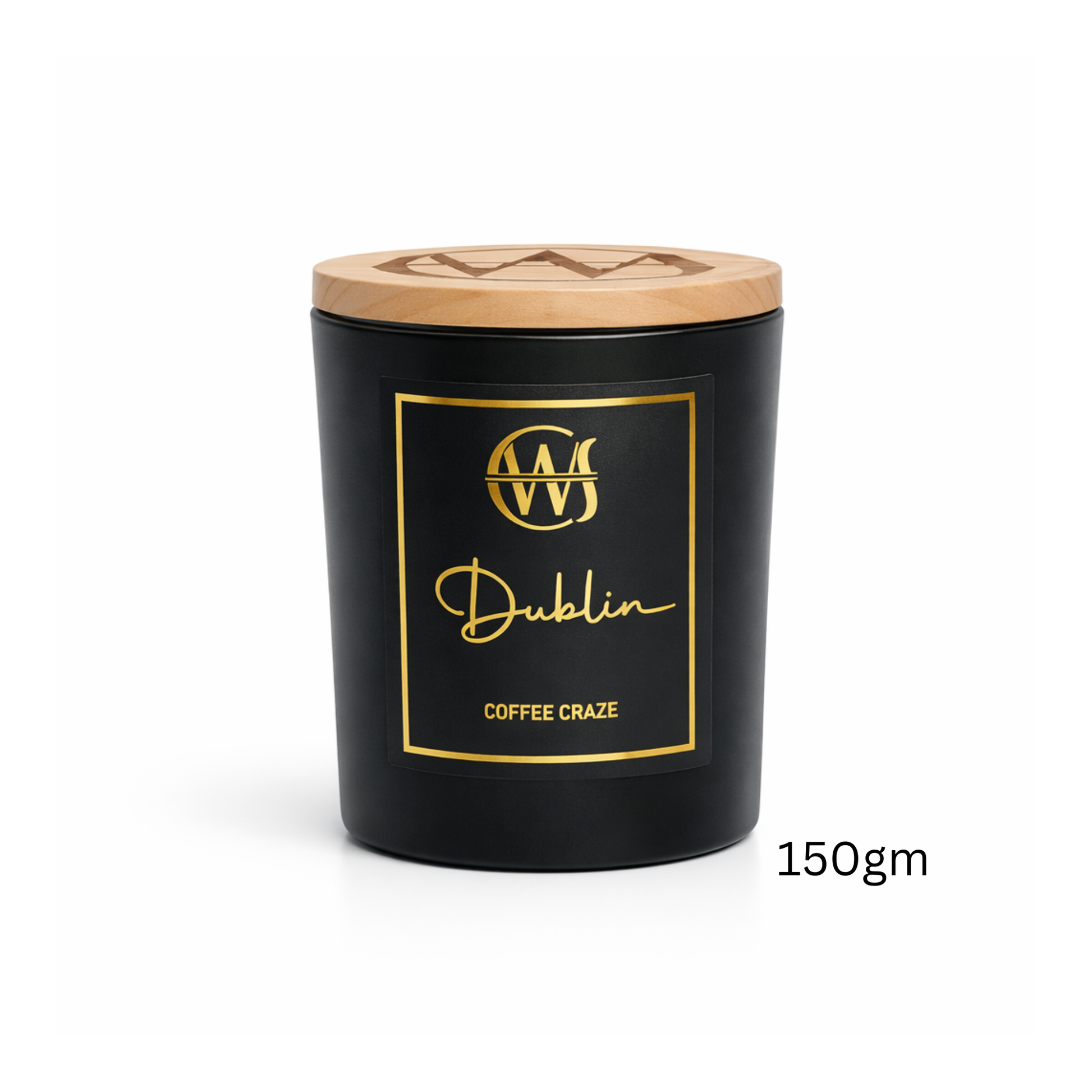 Candle Wick Store Dublin Candle With Coffee Craze Scent Close-Up View