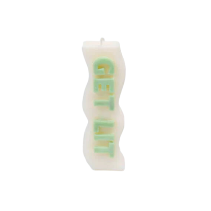 Candle Wick Store Get Lit Quote Candle 96gm Close-Up View