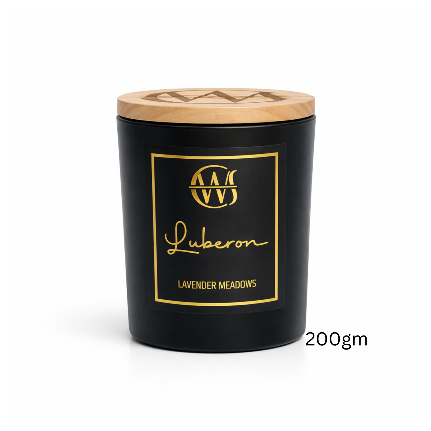 Candle Wick Store Luberon Candle with Lavender Meadows Scent Side View