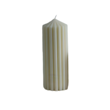 Candle Wick Store Pierre Pillar Candle Close-Up View