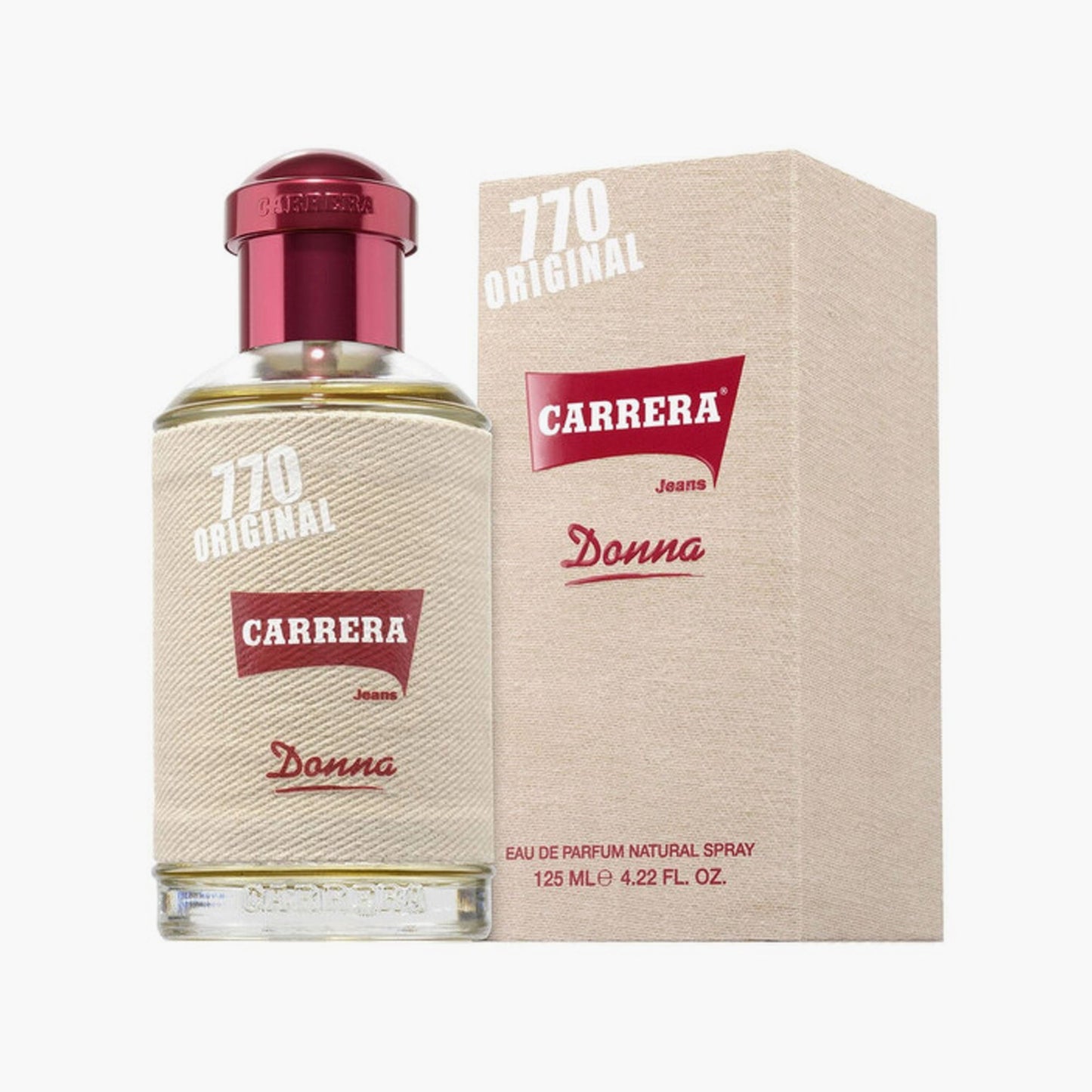 Carrera Jeans 770 Original Donna Eau De Parfum For Women 125ml Bottle and Packaging