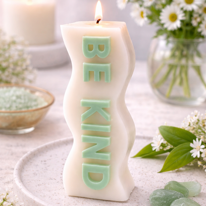 Candle Wick Store Be Kind Quote Candle 96gm Bottle and Packaging