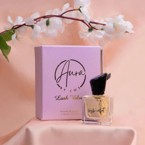 Candle Wick Store Aura Lush Velvet Extrait De Parfum For Women 50ml Fragrance Notes and Details