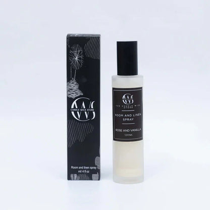 Candle Wick Store Room & Linen Rose & Vanilla Spray 120ml Fragrance Notes and Details