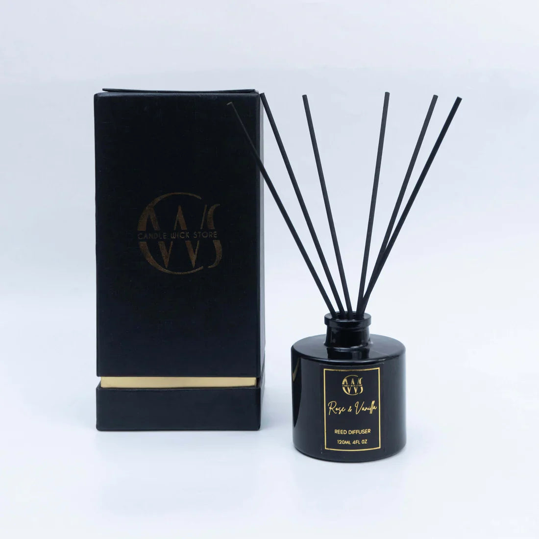 Candle Wick Store Rose and Vanilla Reed Diffuser 120ml Fragrance Notes and Details