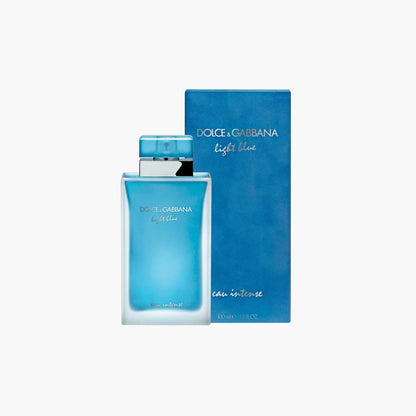 Dolce & Gabbana Light Blue Eau Intense Eau de Parfum 100ml Bottle and Box