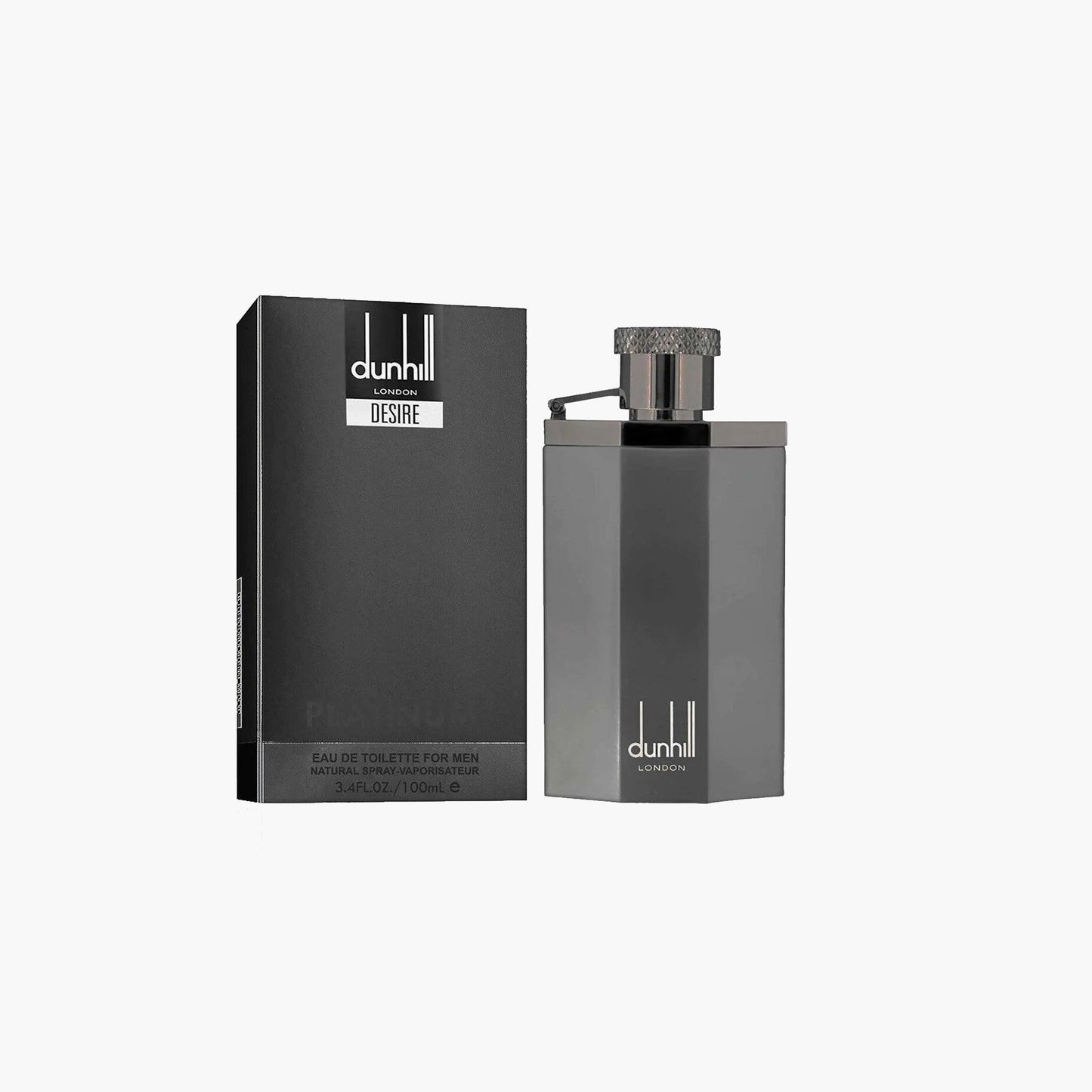 Dunhill Desire Platinum Eau de Toilette 100ml Bottle and Box