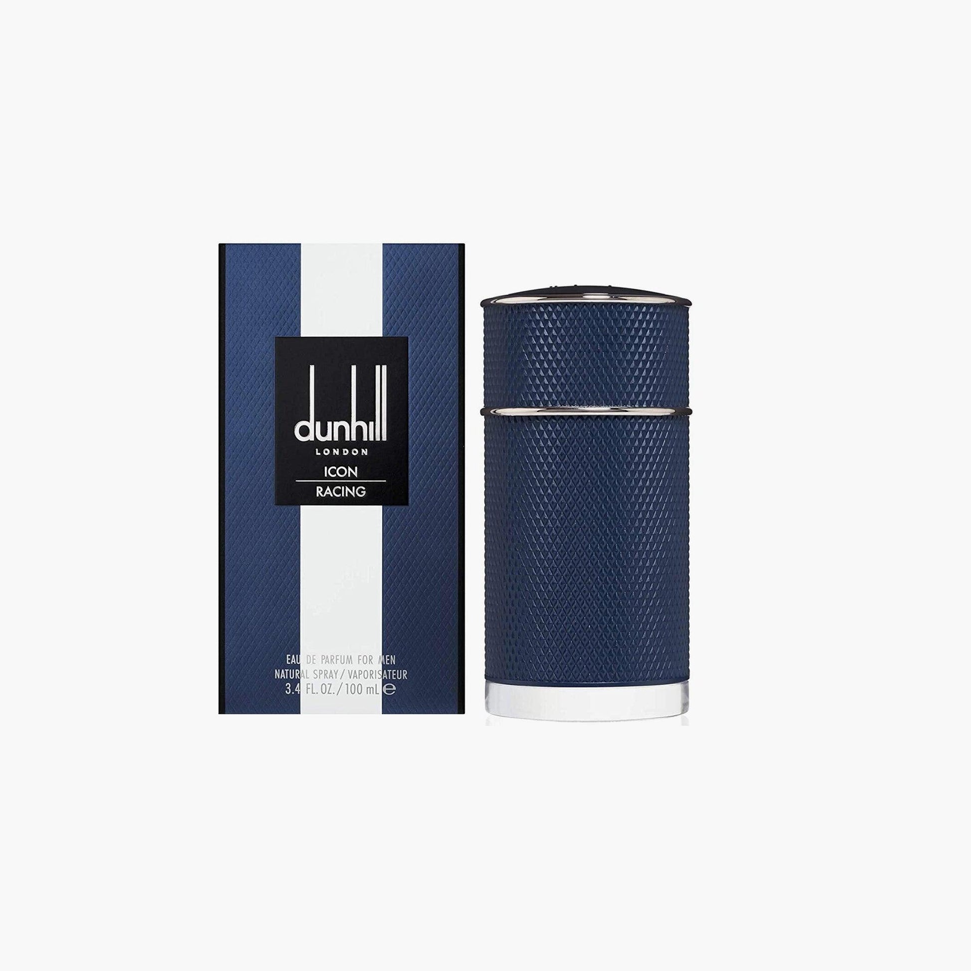 Dunhill Icon Racing Blue Eau de Parfum 100ml Bottle and Box