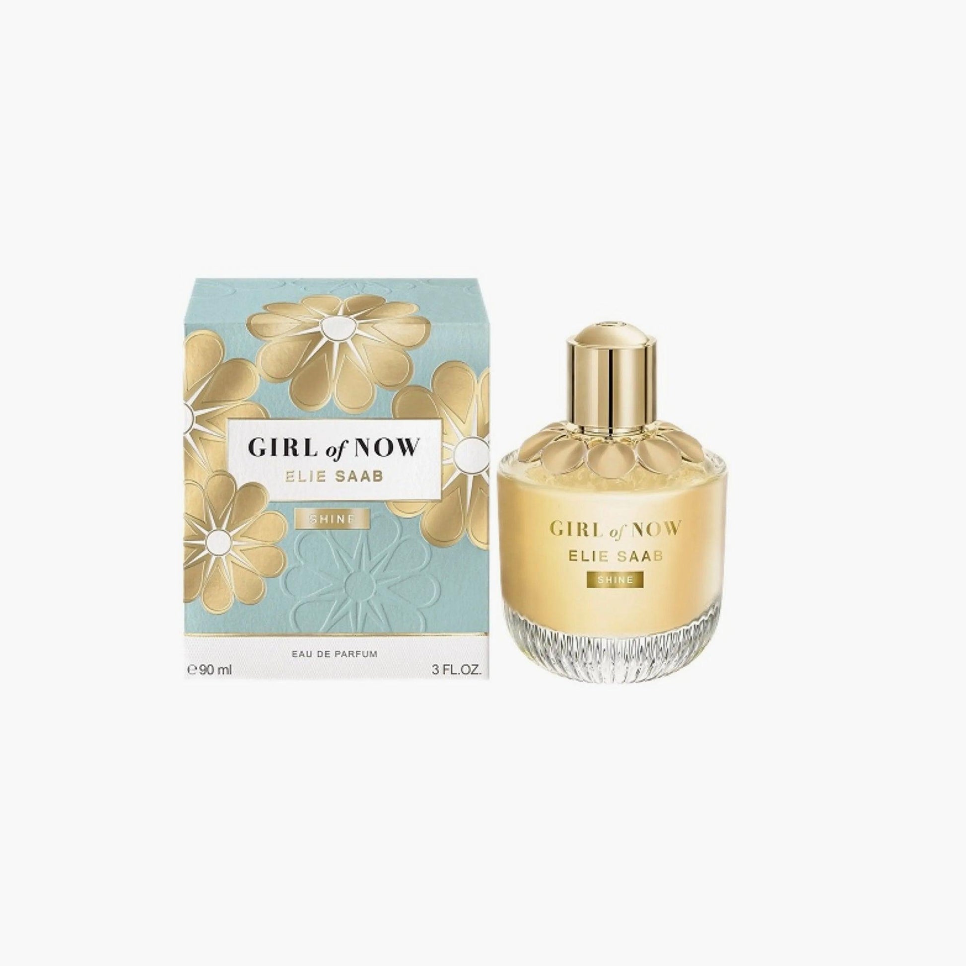 Elie Saab Girl Of Now Shine Eau de Parfum 90ml Bottle and Box