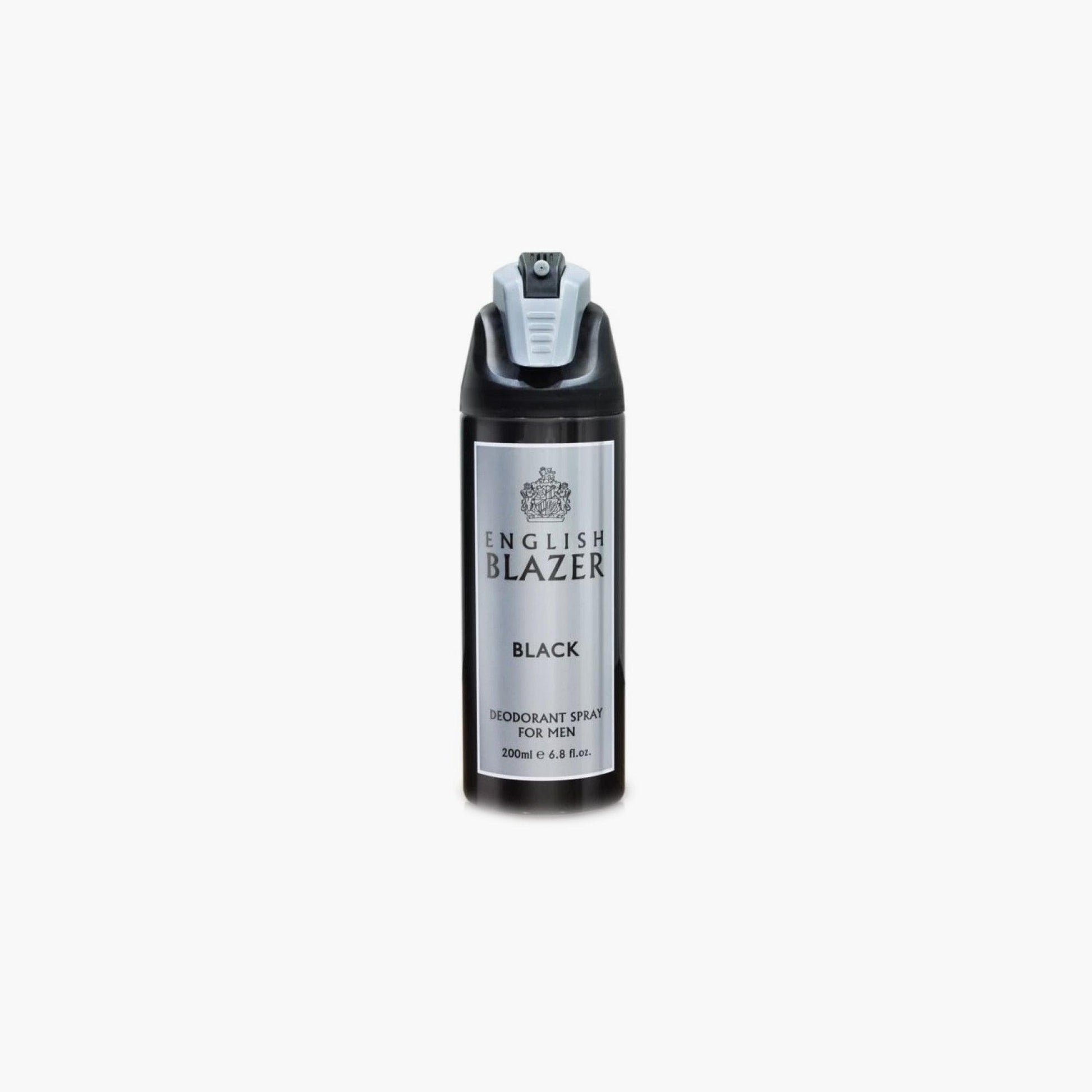 English Blazer Black Deodrant Spray 200ml Bottle
