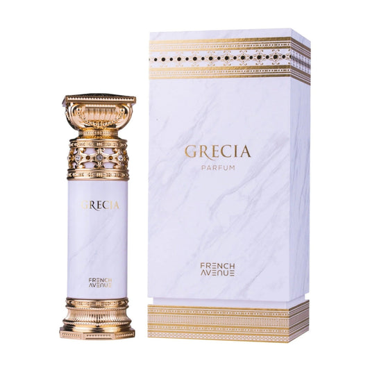 French Avenue Grecia Parfum Unisex 100ml Bottle and Packaging