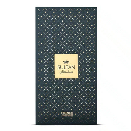 French Avenue Sultan The Founder Eau De Parfum Unisex 80ml Bottle and Packaging