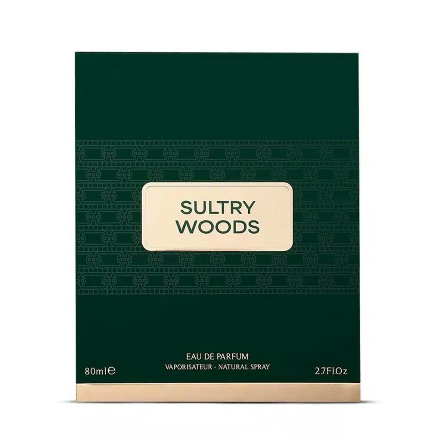 French Avenue Sultry Woods Eau De Parfum For Women 80ml Bottle and Packaging
