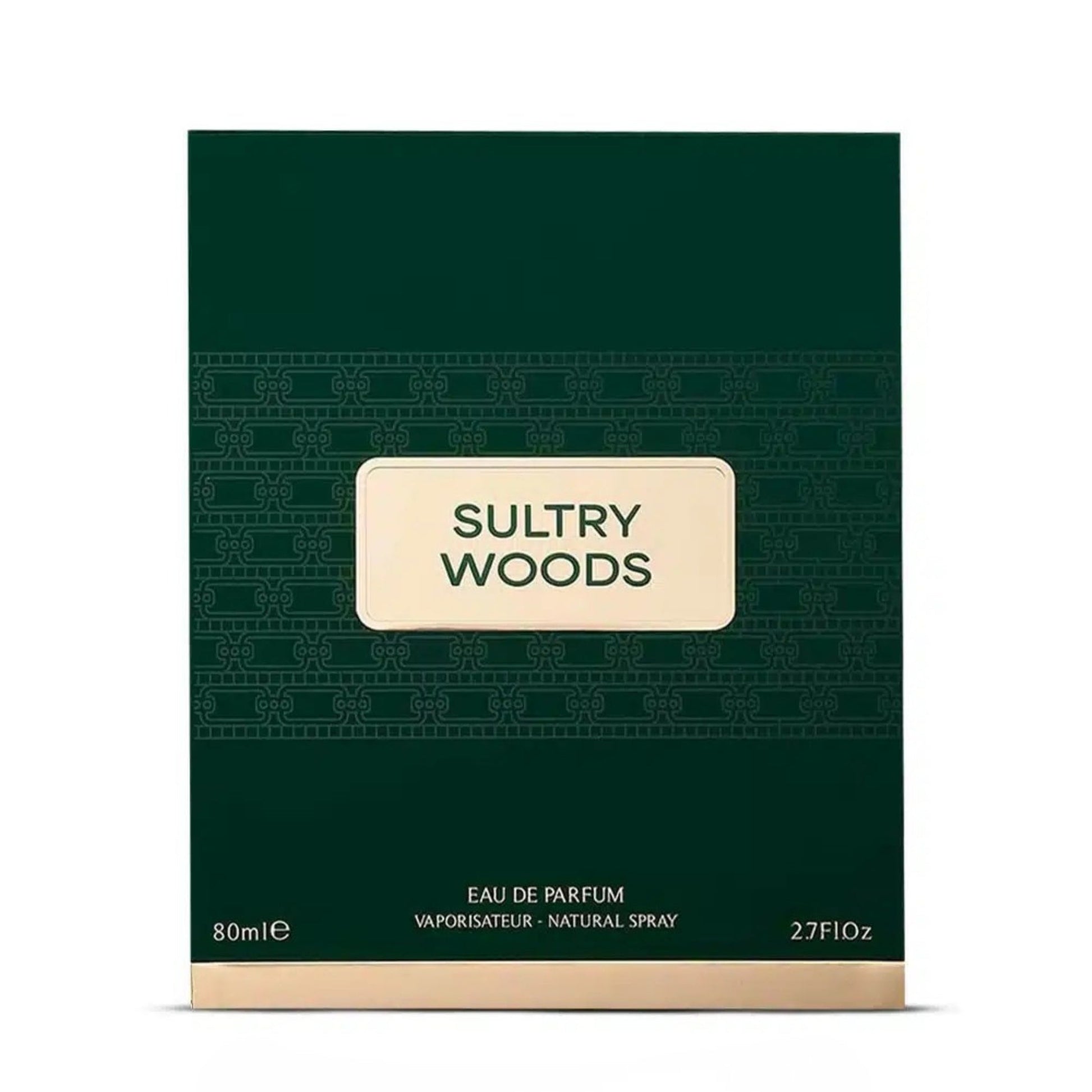 French Avenue Sultry Woods Eau De Parfum For Women 80ml Bottle and Packaging