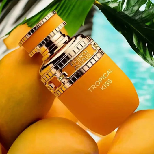 French Avenue Tropical Kiss Eau De Parfum For Women 80ml Bottle and Packaging