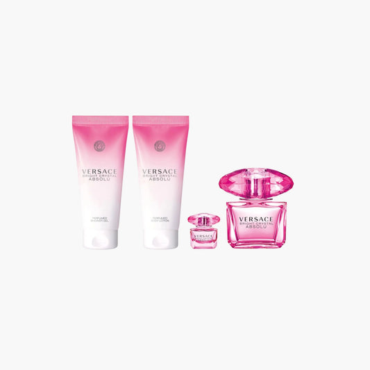 Versace Bright Crystal Absolu 4 Piece Gift Set For Women