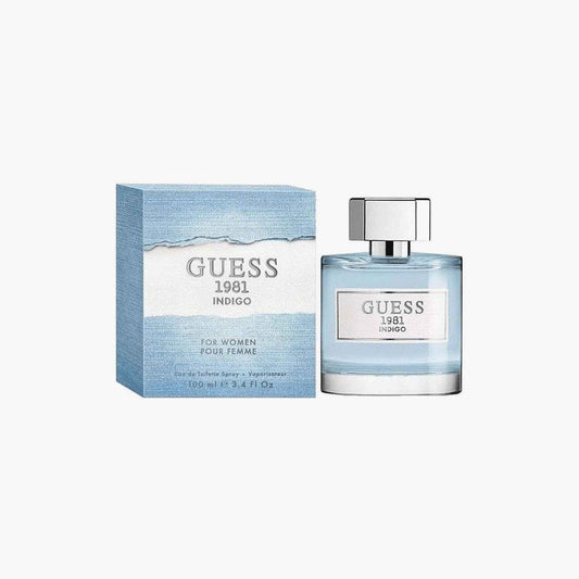 Guess 1981 Indigo Eau de Toilette 100ml Bottle and Box