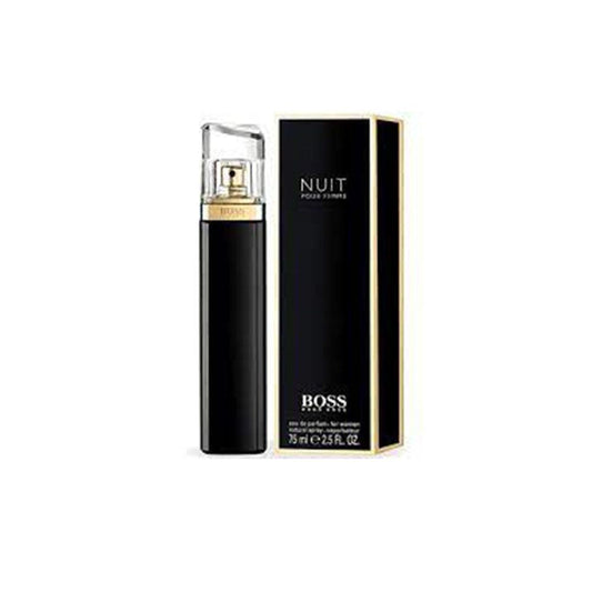 Hugo Boss Nuit Pour Femme Eau de Toilette 75ml Bottle and Box