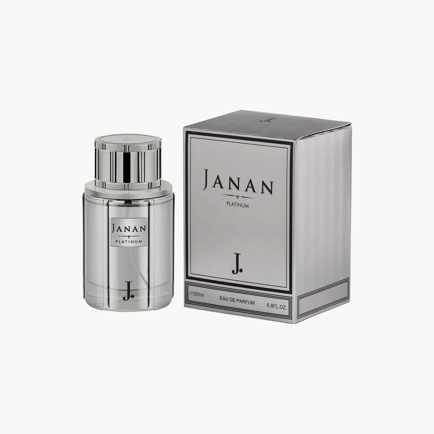 J. Janan Platinum Eau de Parfum 200ml Bottle and Box