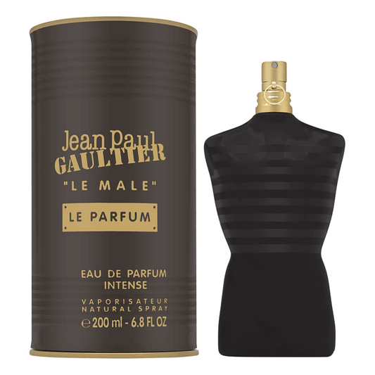 Jean Paul Gaultier Le Male Le Parfum Intense 200ml Bottle and Box
