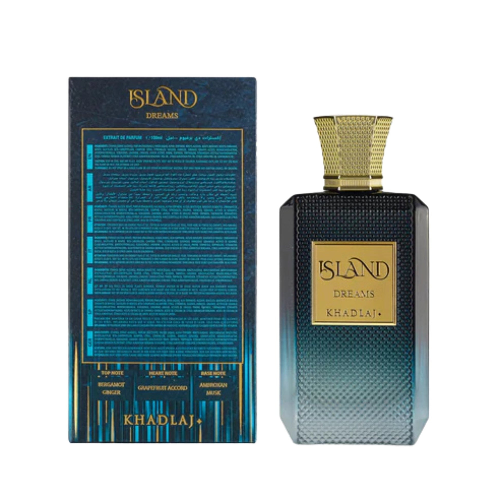 Khadlaj Island Dreams Extrait De Parfum Unisex 100ml Fragrance Notes and Details