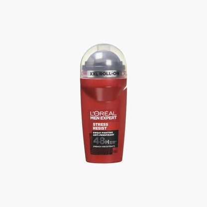 L'Oreal Paris Men Expert Stress Resist 48H Sweat Fighting Anti-Perspirant Roll-On 50ml Bottle
