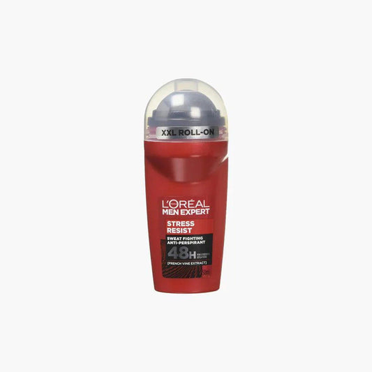 L'Oreal Paris Men Expert Stress Resist 48H Sweat Fighting Anti-Perspirant Roll-On 50ml Bottle