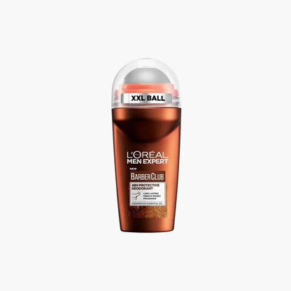 L'Oreal Paris Men Expert Barber Club 48H Protective Deodorant Roll On 50ml Bottle