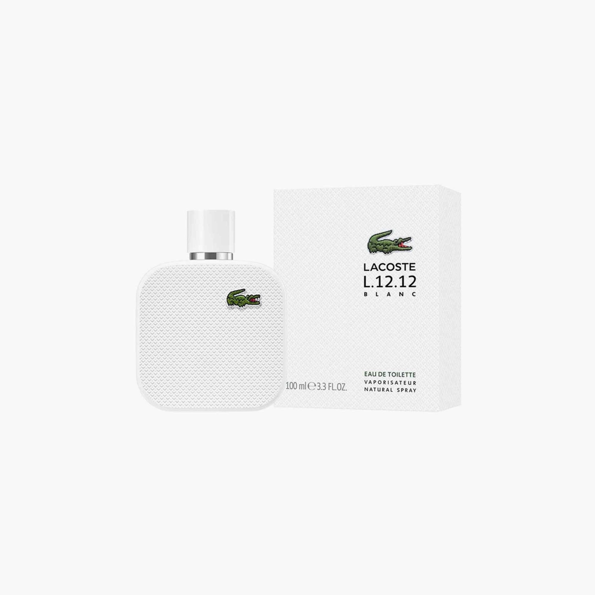 Lacoste Eau De Blanc White Eau de Toilette 100ml Bottle and Box