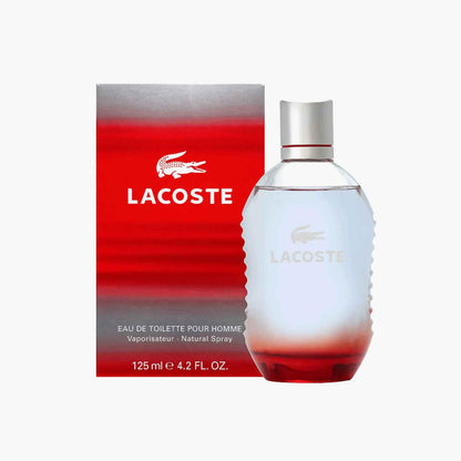 Lacoste Red Eau de Toilette 125ml Bottle and Box