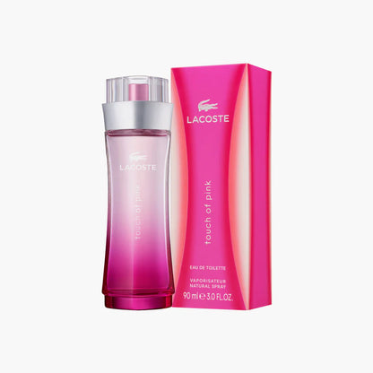 Lacoste Touch Of Pink Eau de Toilette 90ml Bottle and Box