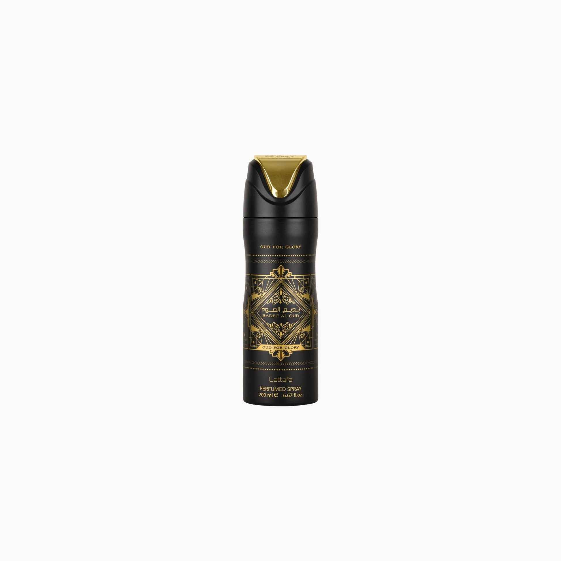 Lattafa Badee Al Oud Oud For Glory Perfumed Body Spray 200ml Bottle