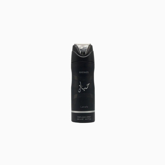 Lattafa Hayaati Black Perfumed Body Spray 200ml Bottle