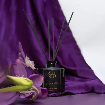 Candle Wick Store Lavender Reed Diffuser 120ml Bottle and Packaging