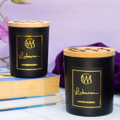 Candle Wick Store Luberon Candle with Lavender Meadows Scent Fragrance Notes and Details