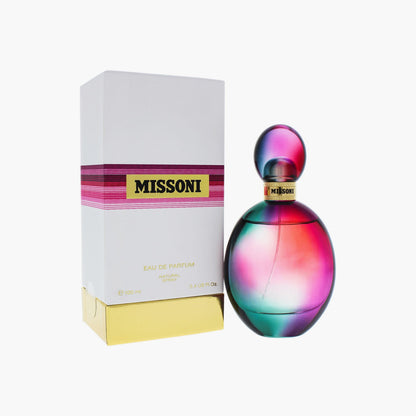 Missoni Eau De Parfum For Women 100ml Bottle and Packaging