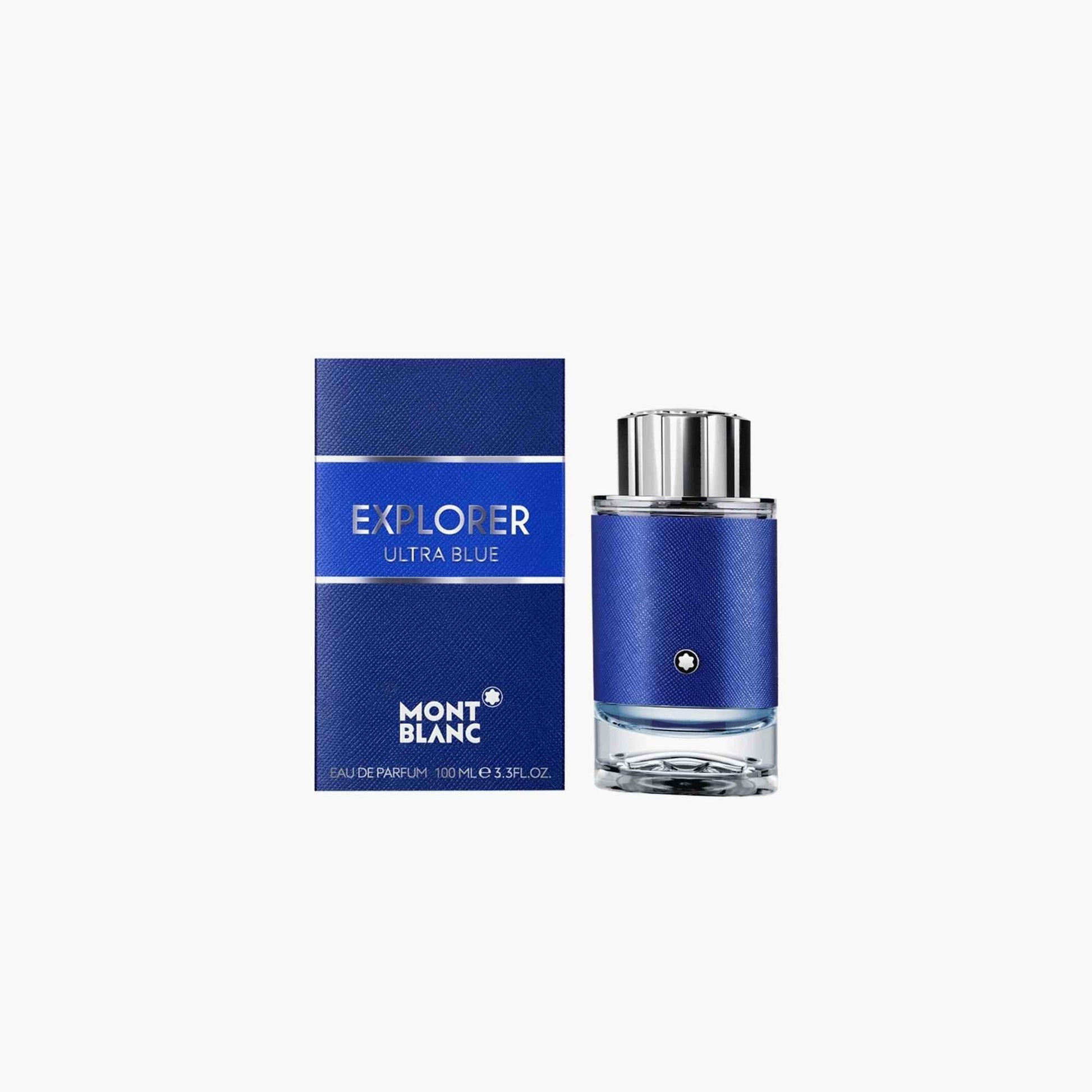 Mont Blanc Explorer Ultra Blue Eau de Parfum 100ml Bottle and Box