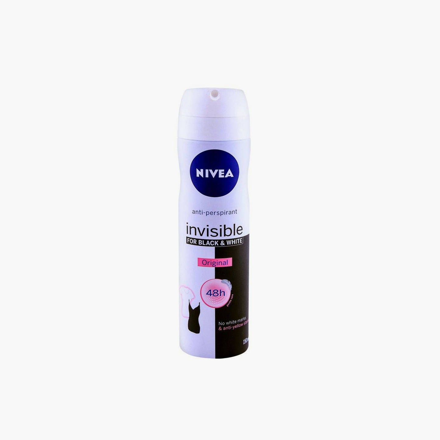 Nivea 48H Black & White Invisible Original Anti-Perspirant Spray For Women 150ml