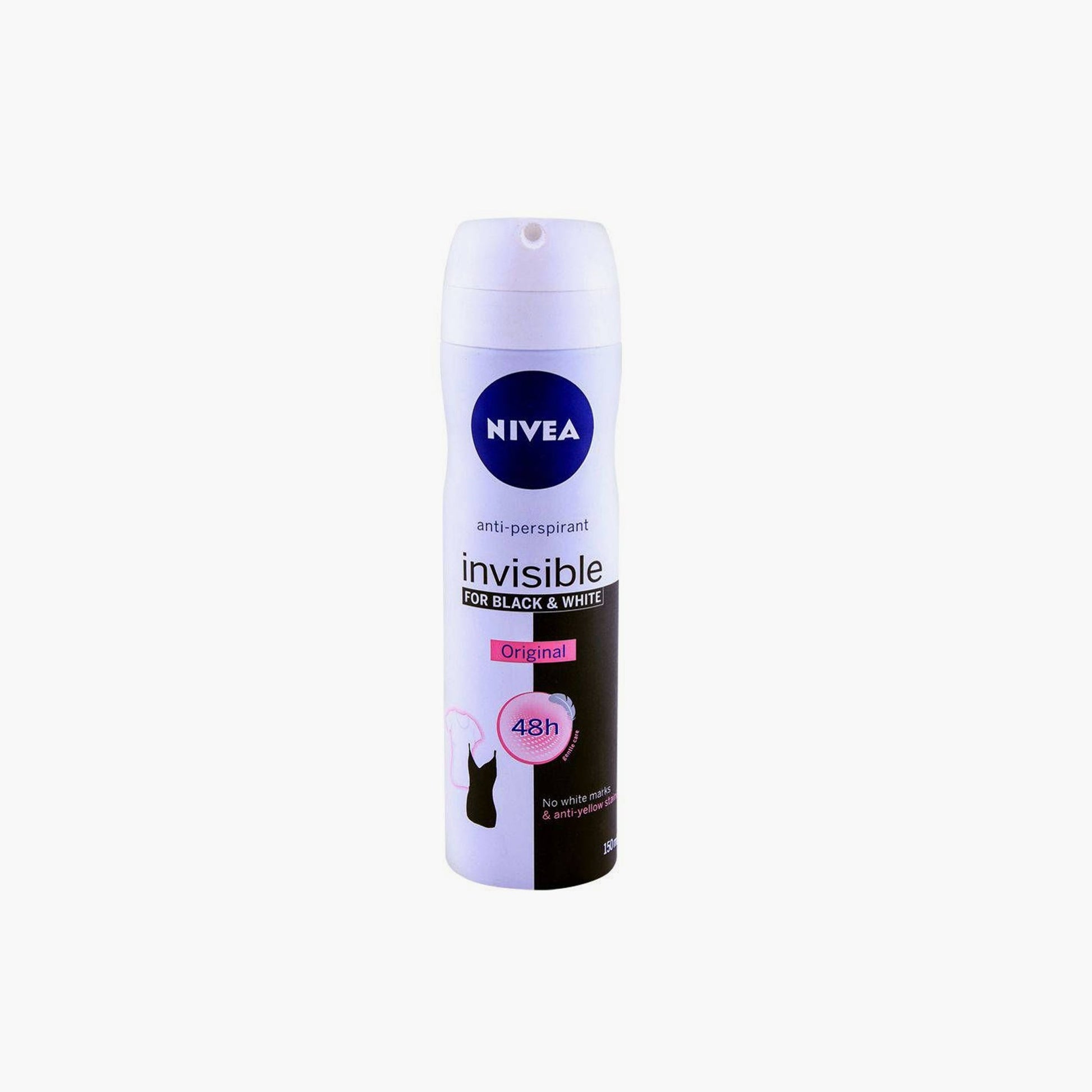 Nivea 48H Black & White Invisible Original Anti-Perspirant Spray For Women 150ml